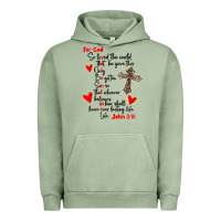 Pigment Oil Green for god so loved the world Urban Hoodie - MaliasSmallBusiness