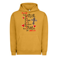 Pigment Peanut Butter for god so loved the world Urban Hoodie - MaliasSmallBusiness