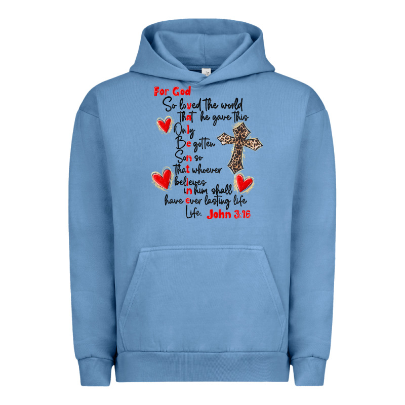 For God So Loved The World Urban Hoodie by MaliasSmallBusiness | Teevron