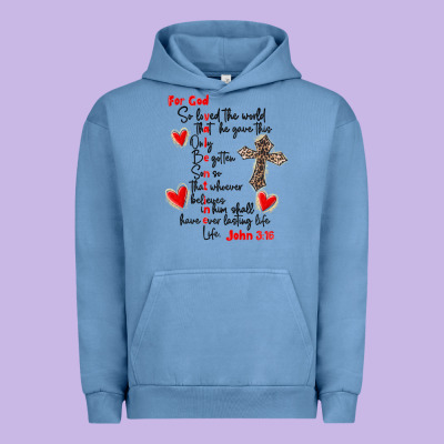 For God So Loved The World Urban Hoodie Designed By Maliassmallbusiness