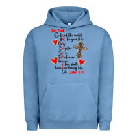 Pigment Pebble Blue for god so loved the world Urban Hoodie - MaliasSmallBusiness