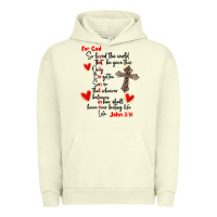 Pigment Pistachio for god so loved the world Urban Hoodie - MaliasSmallBusiness
