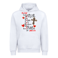 White for god so loved the world Urban Hoodie - MaliasSmallBusiness