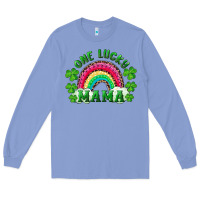 Colony Blue st patrick's day one lucky mama Long Sleeve Tee - RanaPortraitStore