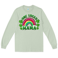 Matcha st patrick's day one lucky mama Long Sleeve Tee - RanaPortraitStore