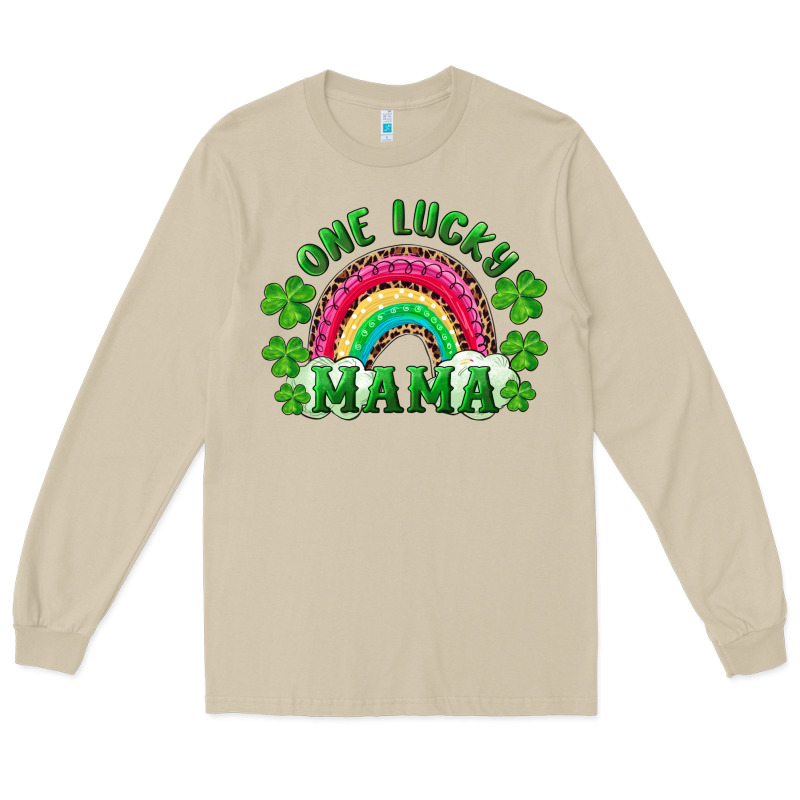 St Patrick's Day One Lucky Mama Long Sleeve Tee by RanaPortraitStore | Teevron