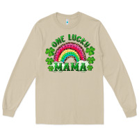 Mushroom st patrick's day one lucky mama Long Sleeve Tee - RanaPortraitStore