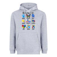 Heather Grey god says i am autism Heavyweight Hoodie - JahusDesignShop