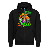 Black witchy and wild Zipper Hoodie - Zillion Design Studio