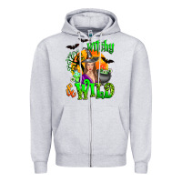Heather Grey witchy and wild Zipper Hoodie - Zillion Design Studio