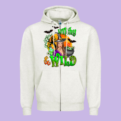 Witchy And Wild Zipper Hoodie Designed By Zillion Design Studio