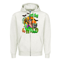 Oatmeal Heather witchy and wild Zipper Hoodie - Zillion Design Studio