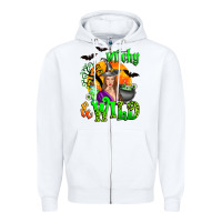 White witchy and wild Zipper Hoodie - Zillion Design Studio