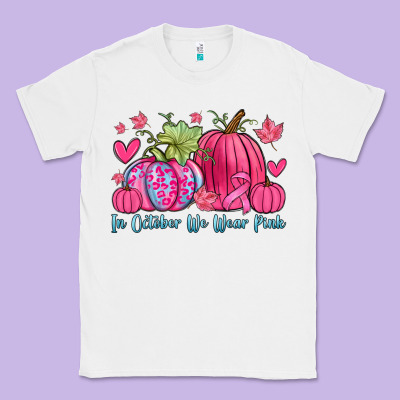 In October We Wear Pink Classic Tee Designed By Zillion Design Studio