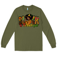 Army Green black is beautiful Long Sleeve Tee - Zillion Design Studio