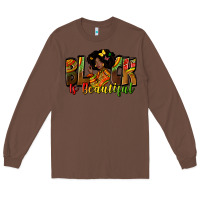 Chestnut black is beautiful Long Sleeve Tee - Zillion Design Studio