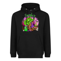 Black spooky cowgirl  halloween Heavyweight Hoodie - AdoDesignShop