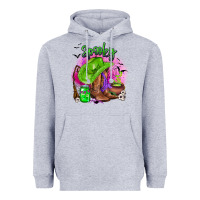 Heather Grey spooky cowgirl  halloween Heavyweight Hoodie - AdoDesignShop