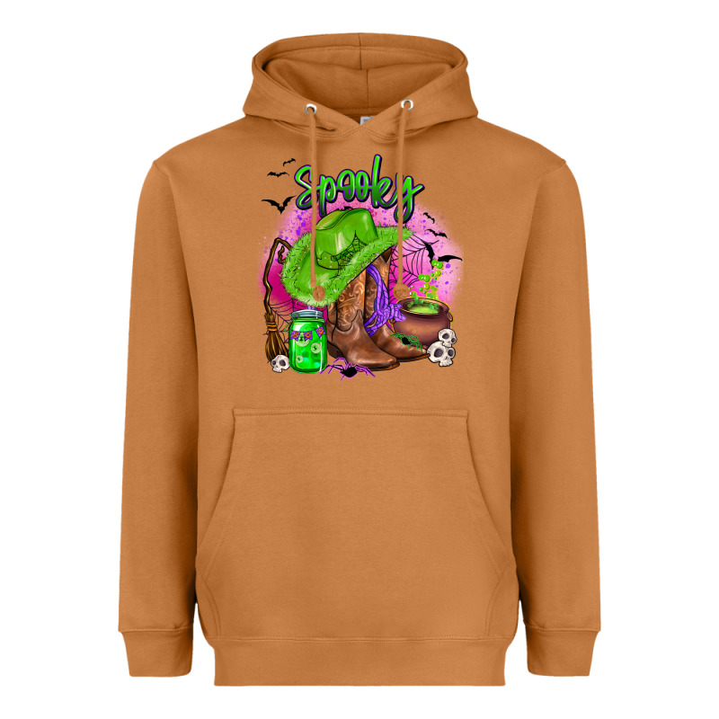 Spooky Cowgirl  Halloween Heavyweight Hoodie by AdoDesignShop | Teevron