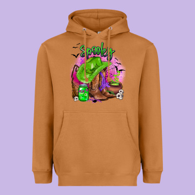 Spooky Cowgirl  Halloween Heavyweight Hoodie Designed By Adodesignshop