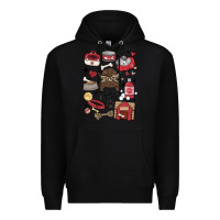 Black can't talk right now i'm busy doing dog mom Premium Hoodie - MaliasSmallBusiness