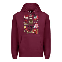 Burgundy can't talk right now i'm busy doing dog mom Premium Hoodie - MaliasSmallBusiness