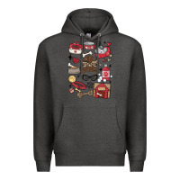 Charcoal Heather can't talk right now i'm busy doing dog mom Premium Hoodie - MaliasSmallBusiness