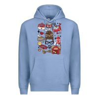 Colony Blue can't talk right now i'm busy doing dog mom Premium Hoodie - MaliasSmallBusiness