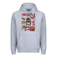 Heather Grey can't talk right now i'm busy doing dog mom Premium Hoodie - MaliasSmallBusiness