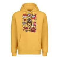 Mustard can't talk right now i'm busy doing dog mom Premium Hoodie - MaliasSmallBusiness