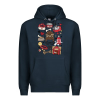 Navy can't talk right now i'm busy doing dog mom Premium Hoodie - MaliasSmallBusiness