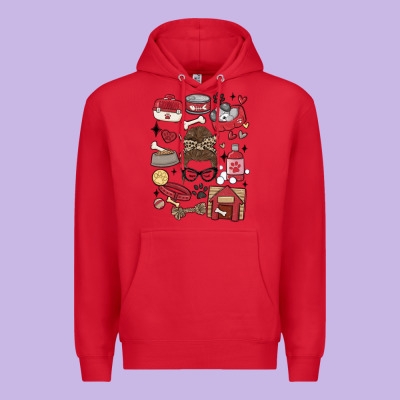 Can't Talk Right Now I'm Busy Doing Dog Mom Premium Hoodie Designed By Maliassmallbusiness