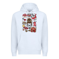 White can't talk right now i'm busy doing dog mom Premium Hoodie - MaliasSmallBusiness