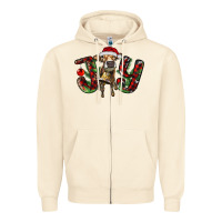 Sandshell christmas joy with heifer Zipper Hoodie - RanaPortraitStore