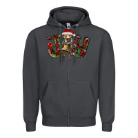 Smoke christmas joy with heifer Zipper Hoodie - RanaPortraitStore