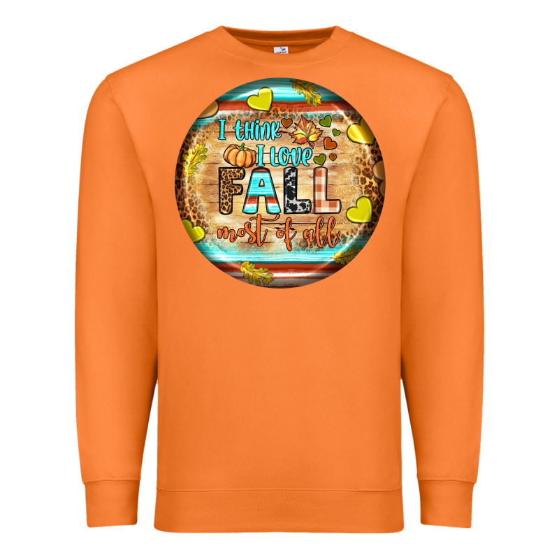 I Think I Love Fall Most Of All Premium Sweatshirt by BundleAndBundleShop | Teevron