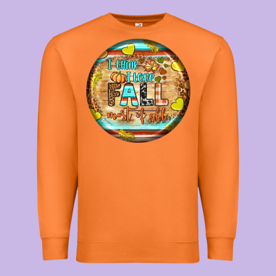 I Think I Love Fall Most Of All Premium Sweatshirt Designed By Bundleandbundleshop