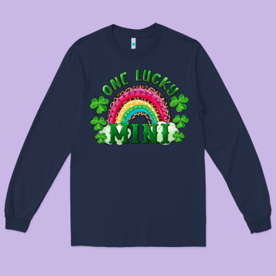 Long Sleeve Tee St. Patrick's Day One Lucky Mini