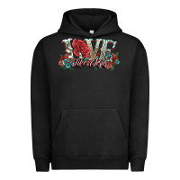 Pigment Black love like jesus roses Urban Hoodie - NancyCooperArtShop