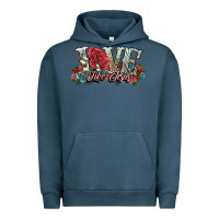 Pigment Midnight Navy love like jesus roses Urban Hoodie - NancyCooperArtShop