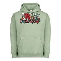 Pigment Oil Green love like jesus roses Urban Hoodie - NancyCooperArtShop