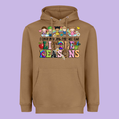 I Love My Job For All The Little Reasons Heavyweight Hoodie Designed By Jahusdesignshop