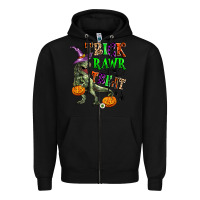 Black trick rawr treat Zipper Hoodie - Zillion Design Studio
