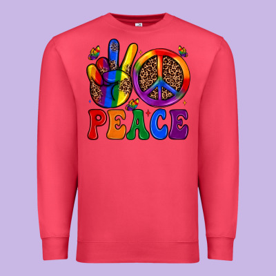 Peace Premium Sweatshirt Designed By Jahusdesignshop