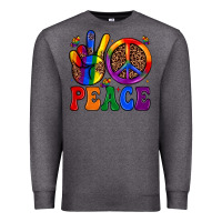 Charcoal Heather peace Premium Sweatshirt - JahusDesignShop