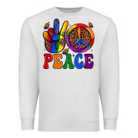 Oatmeal Heather peace Premium Sweatshirt - JahusDesignShop