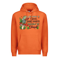 Carrot if my book is open your mouth should be closed malia Premium Hoodie - MaliasSmallBusiness
