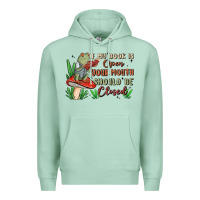 Seafoam if my book is open your mouth should be closed malia Premium Hoodie - MaliasSmallBusiness