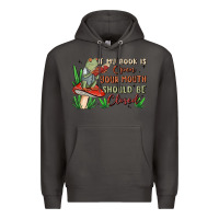 Smoke if my book is open your mouth should be closed malia Premium Hoodie - MaliasSmallBusiness
