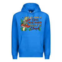 True Royal if my book is open your mouth should be closed malia Premium Hoodie - MaliasSmallBusiness